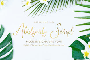 Abidzarly: A Bold Script Typeface for Digital Branding
