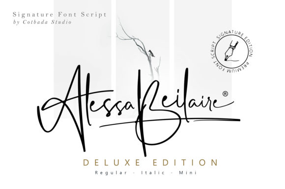 Alessa Beilaire: A Classy Script Font for Small Business Branding