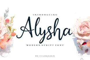 Alysha Handwritten Font for Small Business Branding