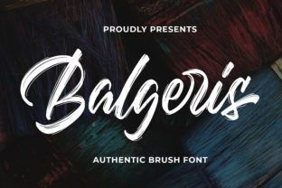 Balgeris: A Brush-Stroke Script Font That Commands Attention