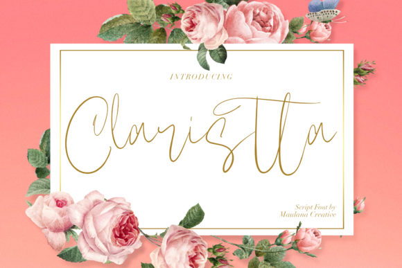 Claristta: A Script Amp Font That Elevates Campaign Visuals