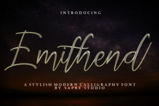 Emithend: A Refined Script Font for Polished Branding