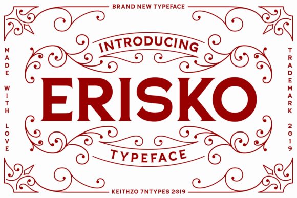 Erisko: A Vintage Script Font That Earns Its Place in Real Branding