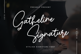 Gatheline: A Charming Script Font for Handmade Labels & Printables
