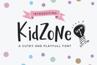 Kidzone: A Friendly Handwritten Font for Digital Branding