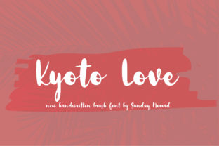 Kyoto Love: A Handwritten Script Font for Editorial Warmth