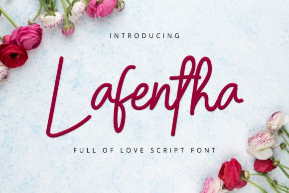 Lafentha: A Playful Script Font for Scroll-Stopping Marketing