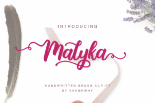 Malyka: A Sweet, Swashy Script Font for Digital Branding