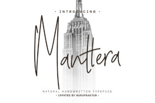 Manterra: A Natural Handwritten Script Font for Editorial Design