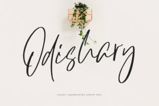 Odishary: A Classy Handwritten Script Font for Scroll-Stopping Campaigns