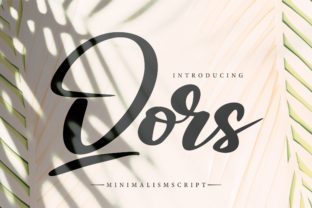Qors: A Thoughtful Script Font for Editorial Moments