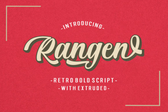 Rangen: A Retro Script Font That Commands Attention