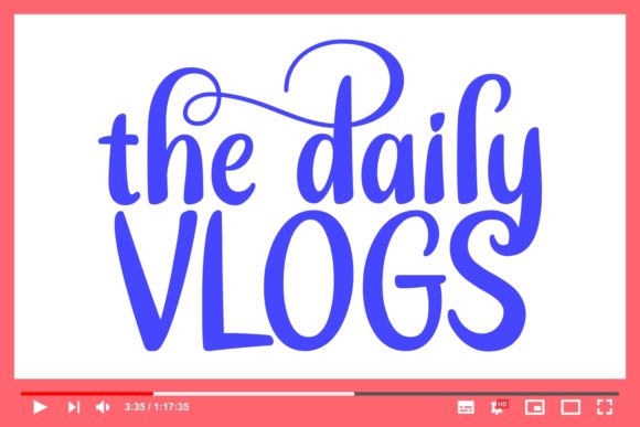 The Daily Vlogs: A Thoughtful Script Font for Editorial Warmth
