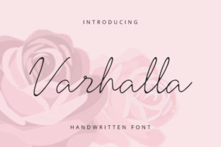 Varhalla: A Refined Script Font for Editorial Elegance