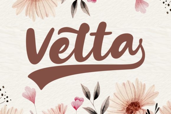 Velta: A Handwritten Font with Editorial Warmth