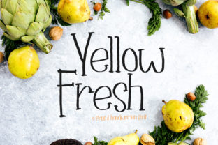 Yellow Fresh: A Playful Script Font That Lifts Your Brand